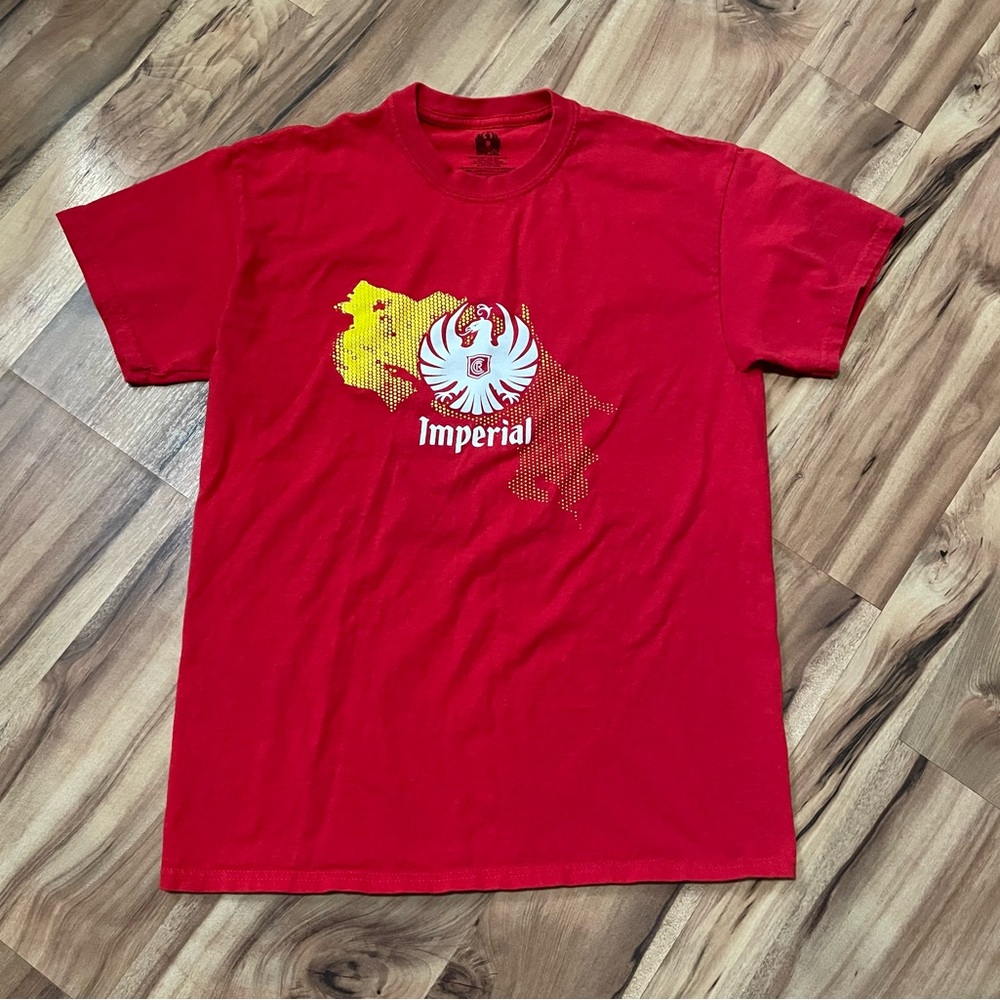 Imperial Cerveza Pura Vida Costa Rica beer t-shirt Sz Med